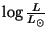 $ \log\frac{L}{L_{\odot}}$