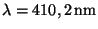 $ \lambda=410,2\,\mathrm{nm}$