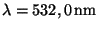 $ \lambda = 532,0\,\mathrm{nm}$