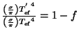 $ \frac{\left(\frac{\sigma}{\pi}\right){T_{\mathrm{ef}}^{'}}^4}{\left(\frac{\sigma}{\pi}\right){T_{\mathrm{ef}}}^4}$