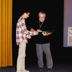 Jinxing Jiang accepts Poster Award from Radomír Kužel (IUCr)  07 Thursday 8th - Lectures