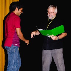 Rajkinar Tholapi accepts Poster Award from Radomír Kužel (IUCr)  07 Thursday 8th - Lectures