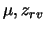 $\mu, z_{rv}$